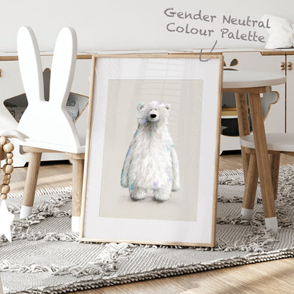 Tigercub Prints Polar Bear Nursery Print