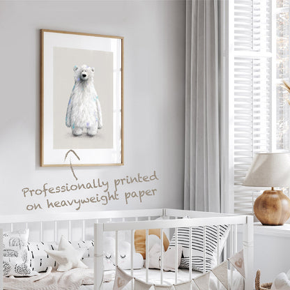 Tigercub Prints Polar Bear Nursery Print