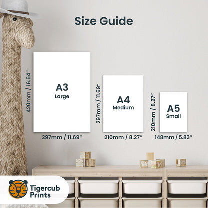 Tigercub Prints Polar Bear Nursery Print