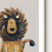 Tigercub Prints Neutral Lion Safari Nursery Print