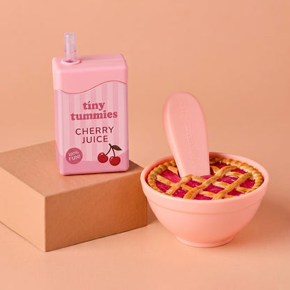 Tiny Harlow Cherry Pie Bowl & Cherry Juice Box Set