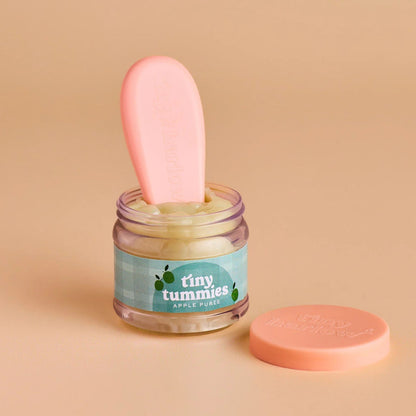 Tiny Harlow Tiny Tummies - Apple Puree Food Jar & Spoon Set