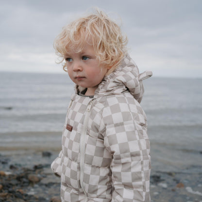 Toastie Quilted Cloud Onesie - Sage Checkerboard