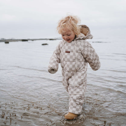 Toastie Quilted Cloud Onesie - Sage Checkerboard