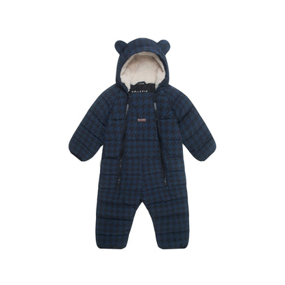 Toastie Quilted Cloud Onesie - Midnight Houndstooth