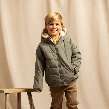 Toastie Sherpa Eco Reversible Puffer - Sage