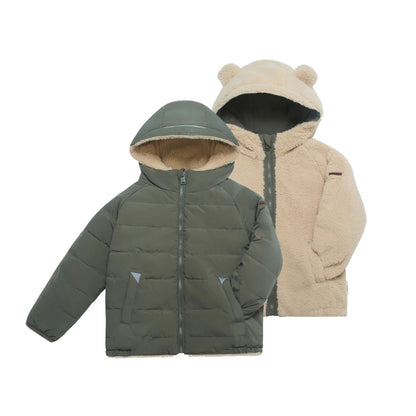Toastie Sherpa Eco Reversible Puffer - Sage