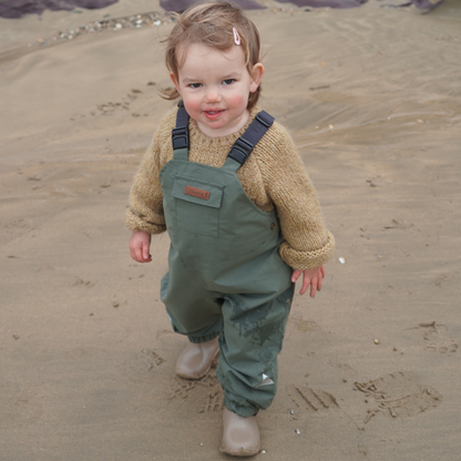 Toastie All Season Waterproof Dungarees - Sage Green