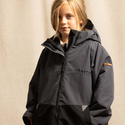Toastie Kids Waterproof Changing Robe - Black