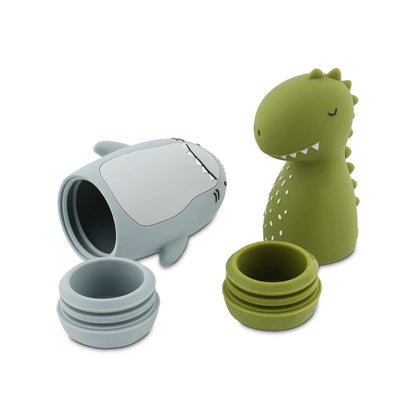 Trixie Bath Toy Squeezy Animals - Mr. Shark & Mr. Dino