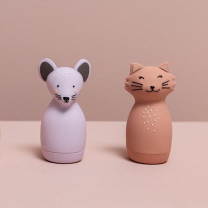 Trixie Bath Toy Squeezy Animals - Mrs. Cat & Mrs. Mouse