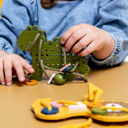 Trixie Wooden Animal Lacing Game