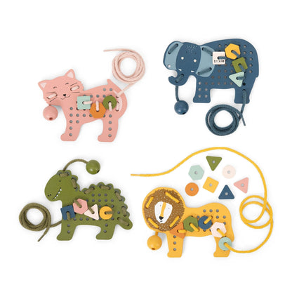 Trixie Wooden Animal Lacing Game