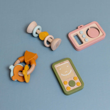 Trixie Wooden Silicone Activity Ring - Mr. Fox