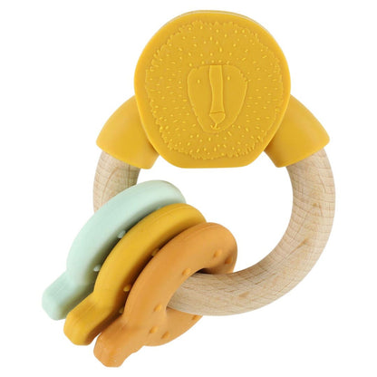 Trixie Wooden Silicone Activity Ring - Mr. Lion