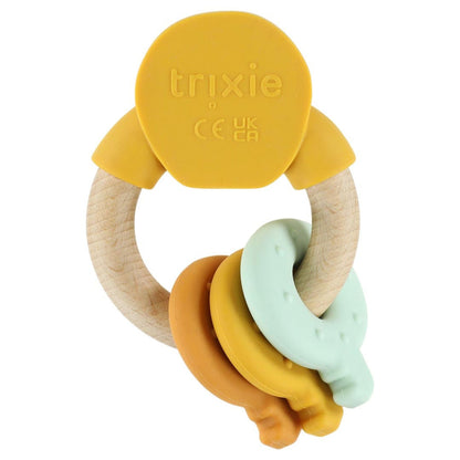 Trixie Wooden Silicone Activity Ring - Mr. Lion