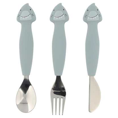 Trixie Silicone Cutlery Set 3-Pack - Mr. Shark