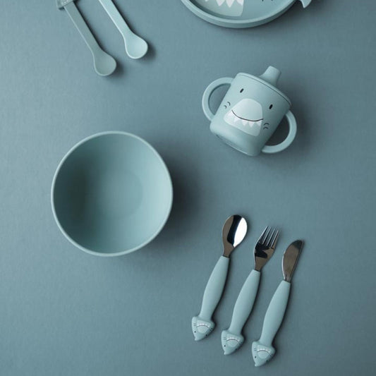 Trixie Silicone Cutlery Set 3-Pack - Mr. Shark
