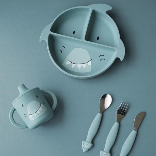 Trixie Silicone Divided Suction Plate - Mr. Shark