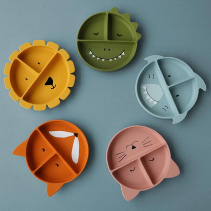Trixie Silicone Divided Suction Plate - Mr. Shark
