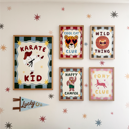 Kid of the Village Cool Cat Club Fine Art Print