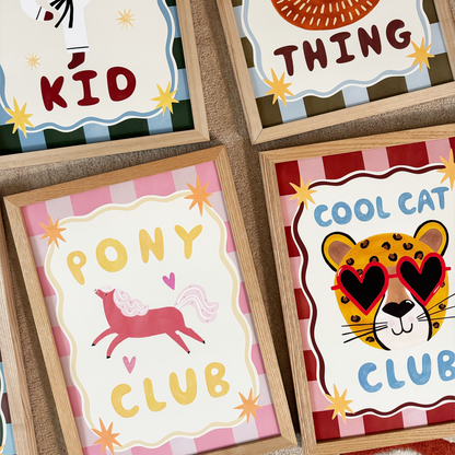 Kid of the Village Cool Cat Club Fine Art Print