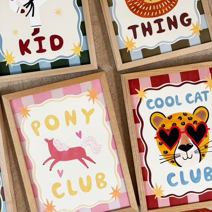 Kid of the Village Pony Club Fine Art Print