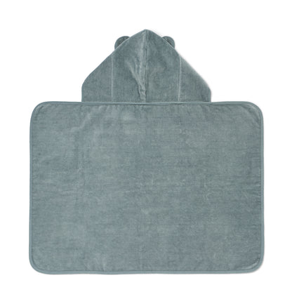 Liewood Vilas Baby Hooded Towel - Blue Fog