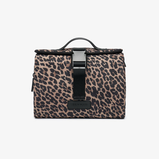 Tiba + Marl Travel Roll Up Hanging Organiser - Leopard Print