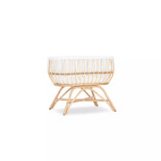 Cuddle Co Aria Rattan Crib - Natural