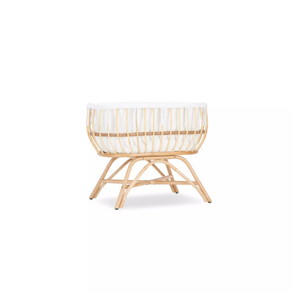 Cuddle Co Aria Rattan Crib - Natural