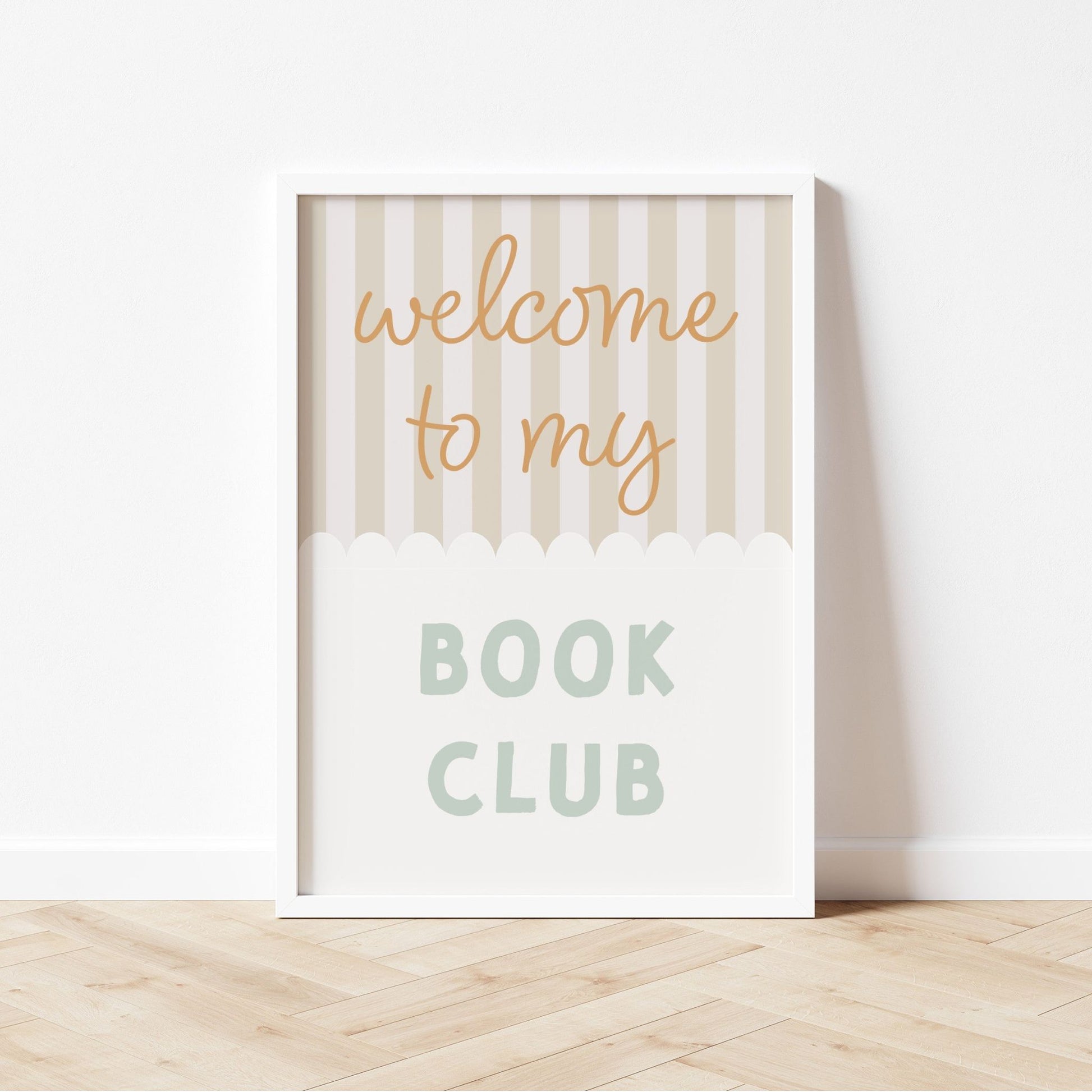 Welcome to my book club print - Mustard & Sage