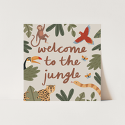 Kid of the Village Welcome To The Jungle Fine Art Print - Stone