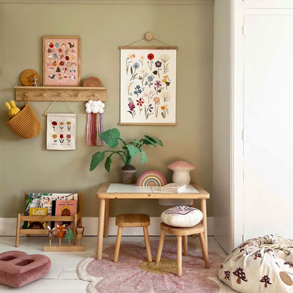 Kid of the Village My Alphabet Fine Art Print - Pink