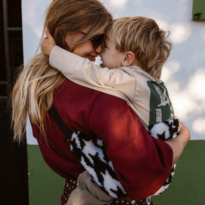 Wildride Toddler Carrier - Houndstooth Teddy