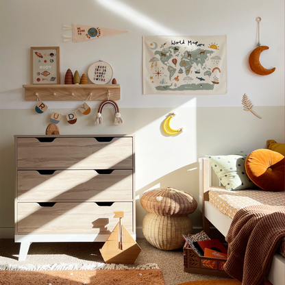 Kid Of The Village World Map Wall Hanging - Small