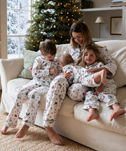 Avery Row Baby Flannel Sleepsuit - Christmas Carousel