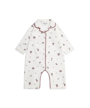 Avery Row Baby Flannel Sleepsuit - Holly Scatter
