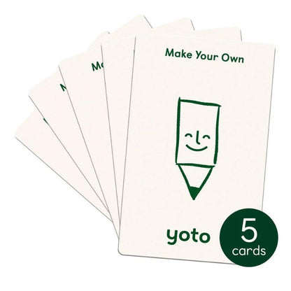 Yoto Make Your Own Cards 5 Pack Card Set
