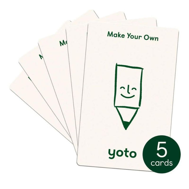 Yoto Make Your Own Cards 5 Pack Card Set
