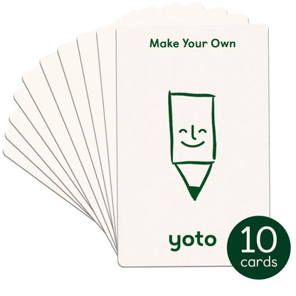 Yoto Make Your Own Cards Pack Of 10 Card Set