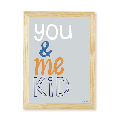 Hibou Design You & Me Kid Art Print - Blue