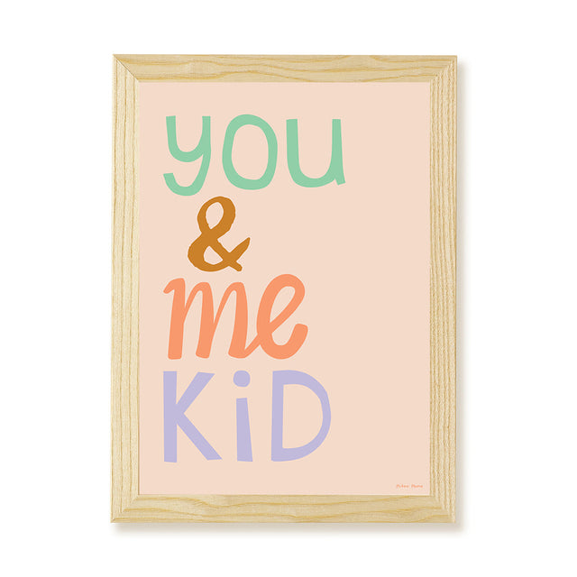 Hibou Design You & Me Kid Art Print - Pink