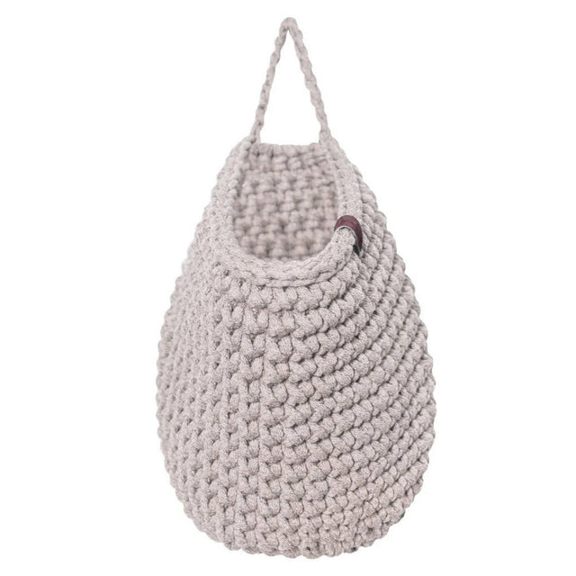 Zuri House Crochet Hanging Bags - Oatmeal