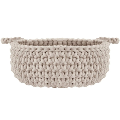 Zuri House Small Flat Basket - Beige