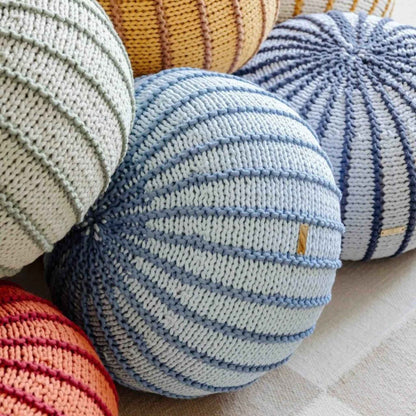 Zuri House Knitted Pouffe Ziggy - Baby Blue