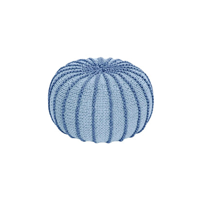 Zuri House Knitted Pouffe Ziggy - Baby Blue