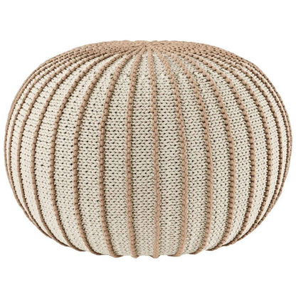 Zuri House Knitted Pouffe Ziggy - Beige