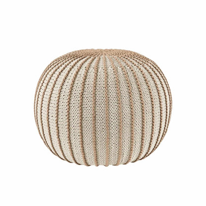 Zuri House Knitted Pouffe Ziggy - Beige