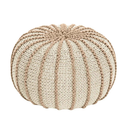 Zuri House Knitted Pouffe Ziggy - Beige